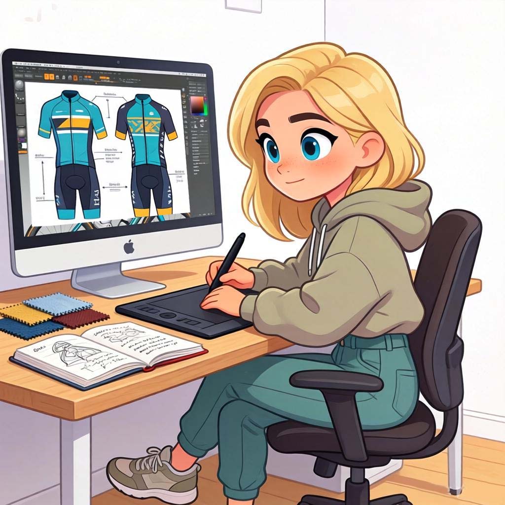 Design and concept for cycling jersey