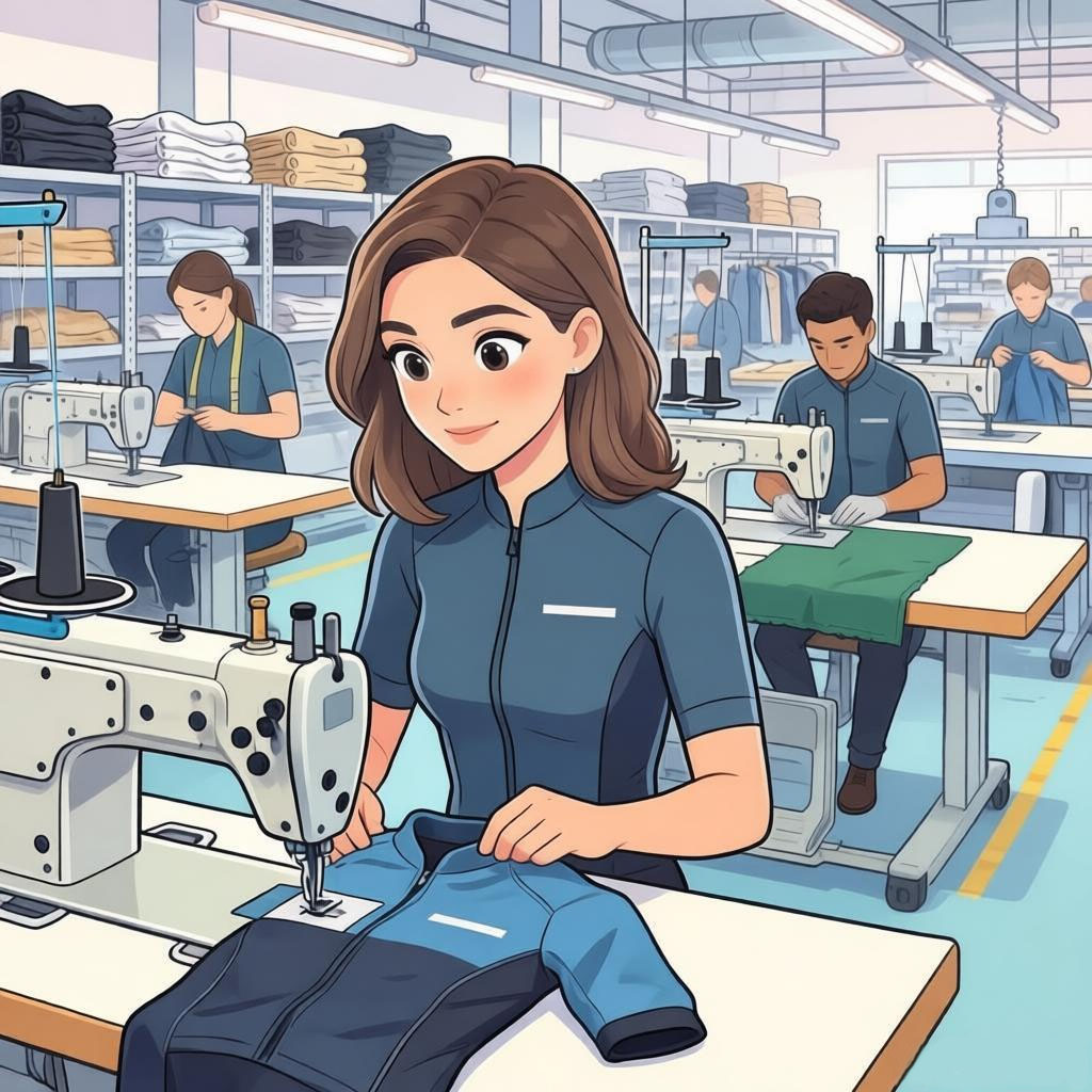 Manufacturing process for custom cycling jersey