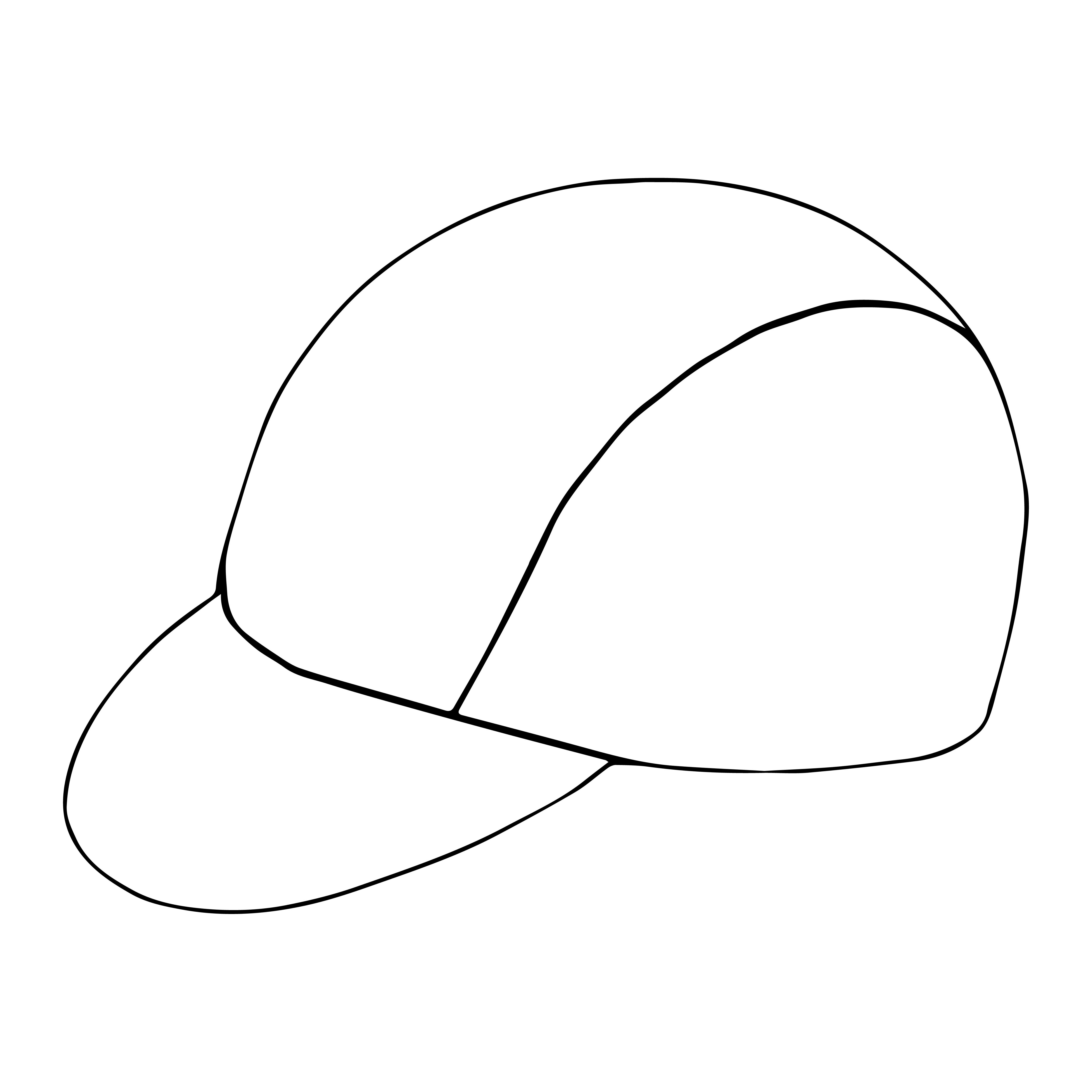 Cycling hat rendering template