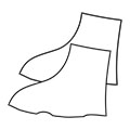 Cycling shoe protector rendering template