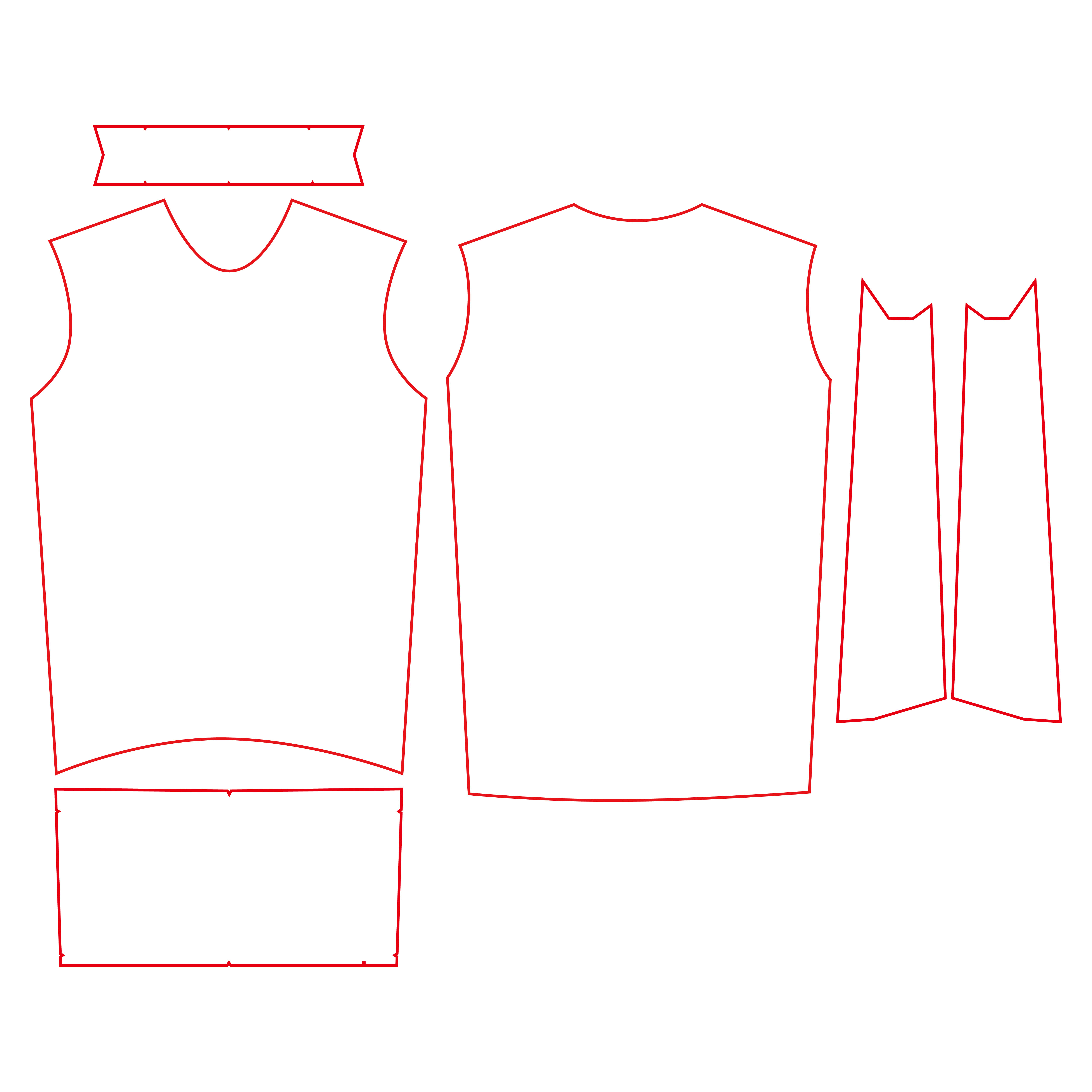 Sleeveless cycling jersey official artwork template