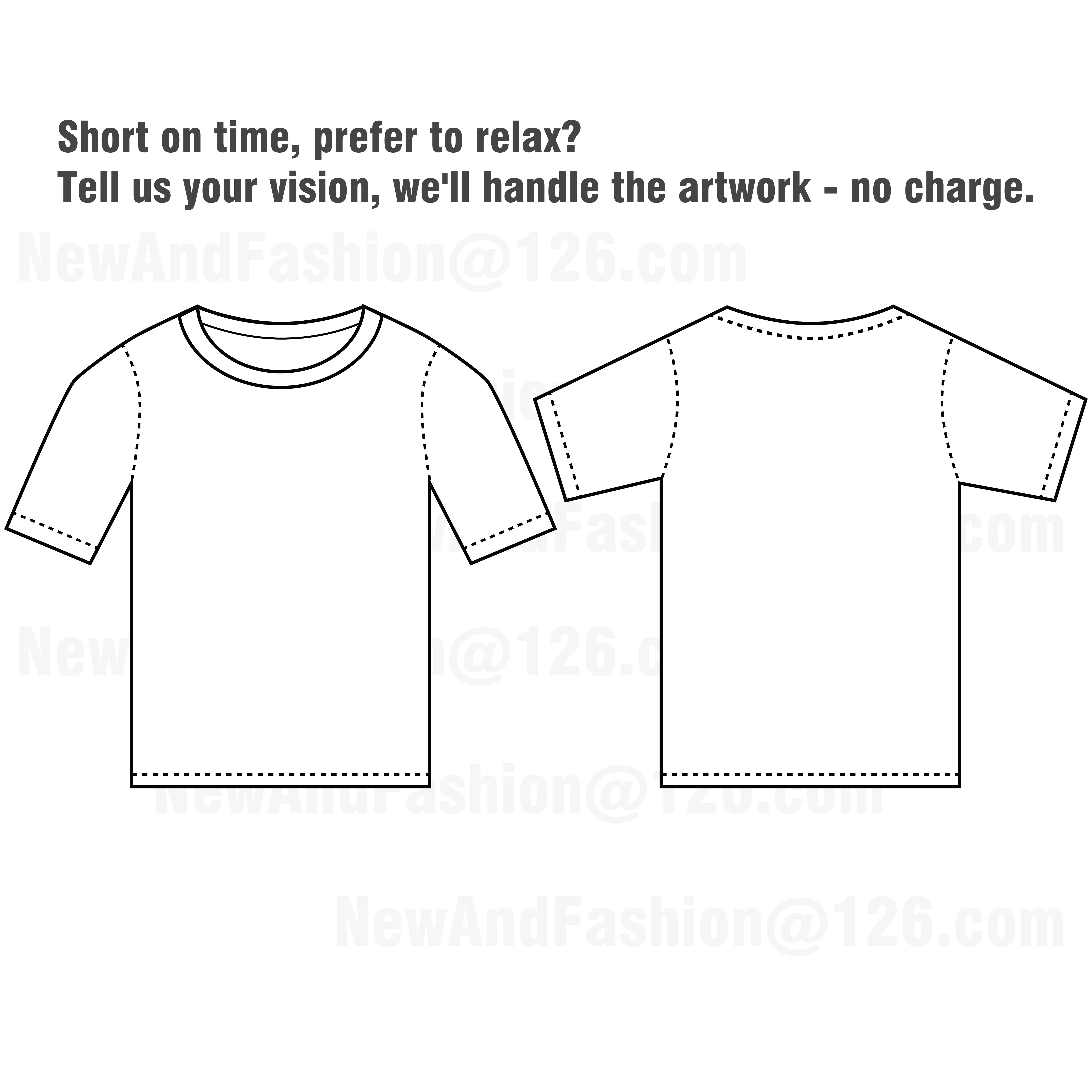 T-shirt rendering template